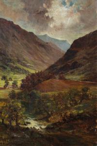Pintor europeo (fechado en 1925) - Paisaje montañoso.